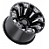 Black Rhino Wheel Pinatubo - 18 x 9.5 Black With Natural Accents - 1895PNT068165B22