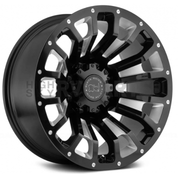 Black Rhino Wheel Pinatubo - 18 x 9.5 Black With Natural Accents - 1895PNT068165B22