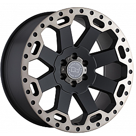 Black Rhino Wheel Warlord - 20 x 9 Black With Natural Dark Tint Lip - 2090WAR-26140M12