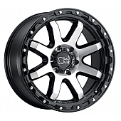 Black Rhino Wheel Coyote - 18 x 9 Black With Natural Face And Stainless Bolt - 1890CYT125150B10