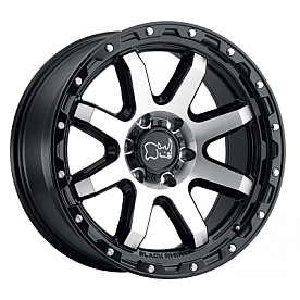 Black Rhino Wheel Coyote - 18 x 9 Black With Natural Face And Stainless Bolt - 1890CYT125150B10