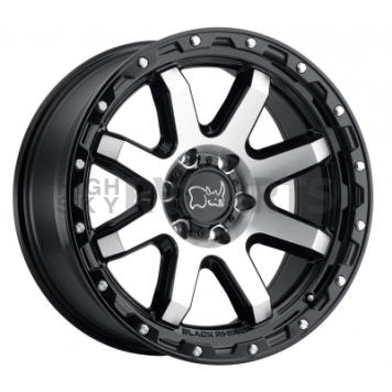 Black Rhino Wheel Coyote - 18 x 9 Black With Natural Face And Stainless Bolt - 1890CYT126135B87