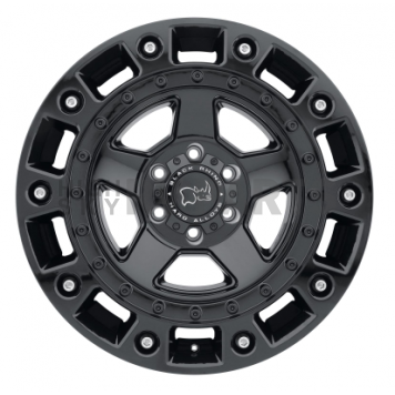 Black Rhino Wheel Cinco - 18 x 9.5 Black With Stainless Bolts - 1895CNC-85127B71-1
