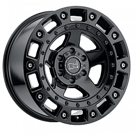 Black Rhino Wheel Cinco - 18 x 9.5 Black With Stainless Bolts - 1895CNC-85127B71