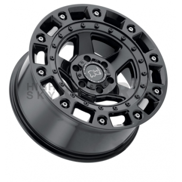 Black Rhino Wheel Cinco - 18 x 9.5 Black With Stainless Bolts - 1895CNC-85127B71-2