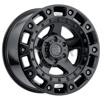 Black Rhino Wheel Cinco - 18 x 9.5 Black With Stainless Bolts - 1895CNC-85127B71