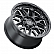 Black Rhino Wheel Hollister - 18 x 9.5 Black With Natural Accents - 1895HSR-88165B22