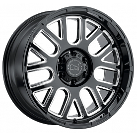 Black Rhino Wheel Pismo - 18 x 9.5 Black With Natural Accents - 1895PIS-85127B71