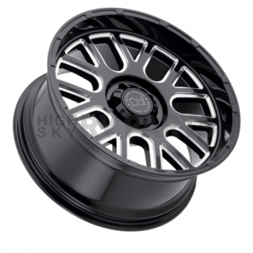 Black Rhino Wheel Pismo - 18 x 9.5 Black With Natural Accents - 1895PIS-85127B71-1