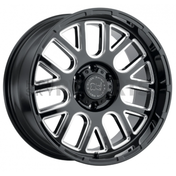 Black Rhino Wheel Pismo - 18 x 9.5 Black With Natural Accents - 1895PIS-85127B71