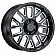 Black Rhino Wheel Pismo - 18 x 9.5 Black With Natural Accents - 1895PIS-85127B71