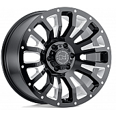 Black Rhino Wheel Pinatubo - 18 x 9.5 Black With Natural Accents - 1895PNT-88165B22