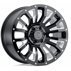 Black Rhino Wheel Pinatubo - 18 x 9.5 Black With Natural Accents - 1895PNT-88165B22