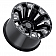 Black Rhino Wheel Pinatubo - 18 x 9.5 Black With Natural Accents - 1895PNT-88165B22
