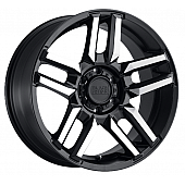 Black Rhino Wheel Mesa - 20 x 9 Black With Natural Face - 2090MSA126140F12
