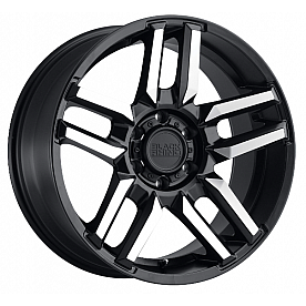 Black Rhino Wheel Mesa - 20 x 9 Black With Natural Face - 2090MSA126140F12