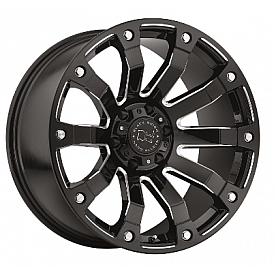 Black Rhino Wheel Selkirk - 20 x 9 Black With Natural Accents - 2090SLK125150B10