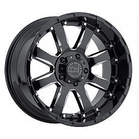 Black Rhino Wheel Sierra - 20 x 9 Black With Natural Accents - 2090SRA125150B10