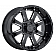 Black Rhino Wheel Sierra - 20 x 9 Black With Natural Accents - 2090SRA125150B10