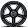 Black Rhino Wheel Canon - 20 x 9.5 Black With Natural Accents - 2095CAN128165B22
