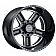 Black Rhino Wheel Canon - 20 x 9.5 Black With Natural Accents - 2095CAN128165B22