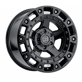 Black Rhino Wheel Cinco - 20 x 9.5 Black With Stainless Bolts - 2095CNC125150B10