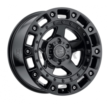 Black Rhino Wheel Cinco - 20 x 9.5 Black With Stainless Bolts - 2095CNC125150B10