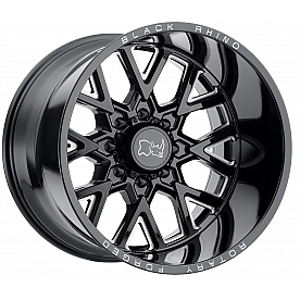 Black Rhino Wheel Grimlock - 20 x 9.5 Black With Natural Accents - 2095GRM128165B22