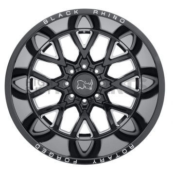 Black Rhino Wheel Grimlock - 20 x 9.5 Black With Natural Accents - 2095GRM128165B22-1
