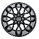 Black Rhino Wheel Grimlock - 20 x 9.5 Black With Natural Accents - 2095GRM128165B22