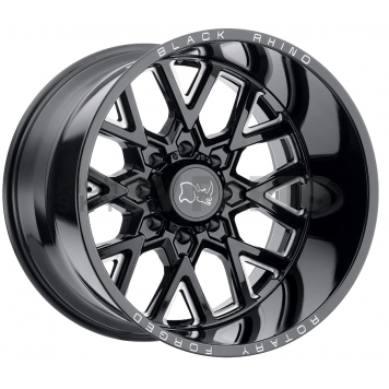 Black Rhino Wheel Grimlock - 20 x 9.5 Black With Natural Accents - 2095GRM128165B22