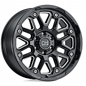 Black Rhino Wheel Hollister - 20 x 9.5 Black With Natural Accents - 2095HSR125150B10