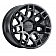 Black Rhino Wheel Ridge - 20 x 9 Black - 2090RDG025127M71