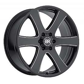 Black Rhino Wheel Haka - 20 x 8.5 Black With Natural Accents - 2085HAK306135B87
