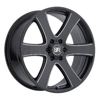 Black Rhino Wheel Haka - 20 x 8.5 Black With Natural Accents - 2085HAK306135B87