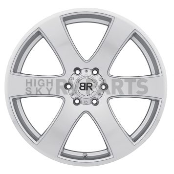 Black Rhino Wheel Haka - 20 x 8.5 Silver With Natural Face - 2085HAK306135S87-2
