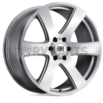 Black Rhino Wheel Haka - 20 x 8.5 Silver With Natural Face - 2085HAK306135S87