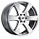 Black Rhino Wheel Haka - 20 x 8.5 Silver With Natural Face - 2085HAK306135S87
