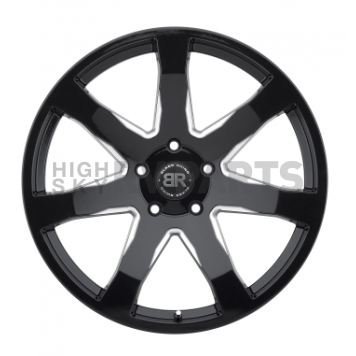 Black Rhino Wheel Mozambique - 20 x 8.5 Black With Natural Accents - 2085MZA305127B71-1