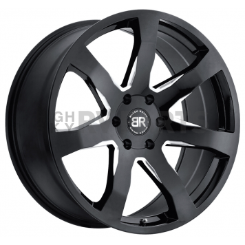Black Rhino Wheel Mozambique - 20 x 8.5 Black With Natural Accents - 2085MZA306135B87