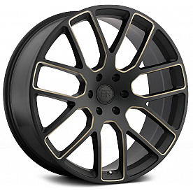 Black Rhino Wheel Kunene - 20 x 9 Black With Dark Tinted Natural Accents - 2090KUN305127M71