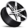 Black Rhino Wheel Peak - 20 x 9 Black With Natural Face - 2090PEK306135B87