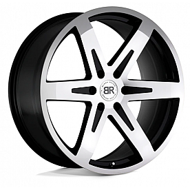 Black Rhino Wheel Peak - 20 x 9 Black With Natural Face - 2090PEK306135B87