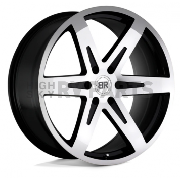 Black Rhino Wheel Peak - 20 x 9 Black With Natural Face - 2090PEK306135B87