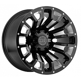 Black Rhino Wheel Pinatubo - 20 x 9.5 Black With Natural Accents - 2095PNT066135B87