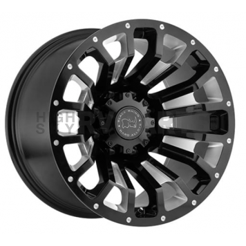 Black Rhino Wheel Pinatubo - 20 x 9.5 Black With Natural Accents - 2095PNT066135B87