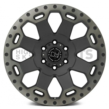 Black Rhino Wheel Warlord - 22 x 10 Black With Natural Dark Tint Lip - 2210WAR126140M12-2