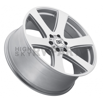 Black Rhino Wheel Haka - 20 x 9.5 Silver With Natural Face - 2295HAK256140S12-1