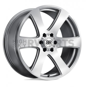 Black Rhino Wheel Haka - 20 x 9.5 Silver With Natural Face - 2295HAK256140S12