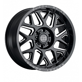 Black Rhino Wheel Reaper - 22 x 11.5 Black With Natural Accents - 2215RPR-46140B12